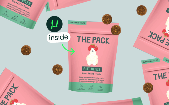 Gut Bites microbial treats for picky dog